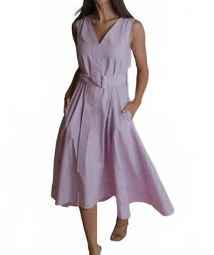 NEW LAROQUE market midi dress in lavender